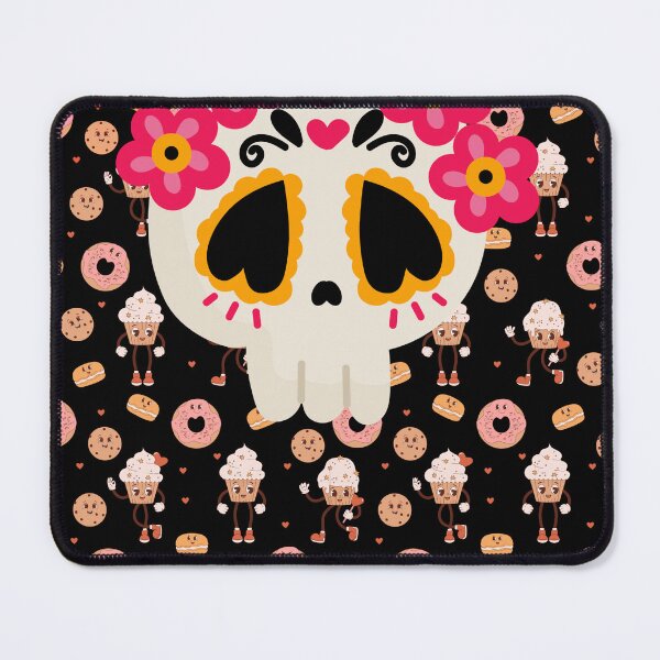 Item preview, cute cupcakes and sugar skull nu goth designed and sold by SKULLARTISTRY.