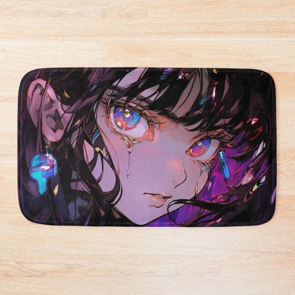 Item preview, Vibrant Tearful Nocturne Anime Girl designed and sold by bubblegoth.