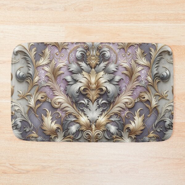 Item preview, Matte Lilac With Gold & Silver Damask designed and sold by DesignsByPrnces.