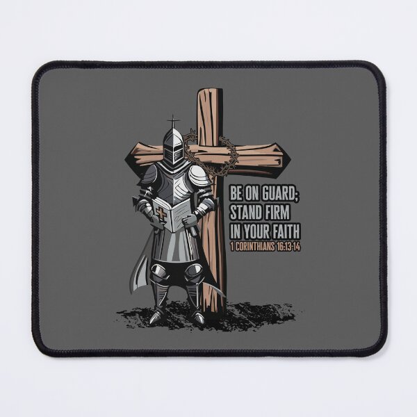 Item preview, Be On Guard Medieval Knight Christ Cross designed and sold by WBGraphix.