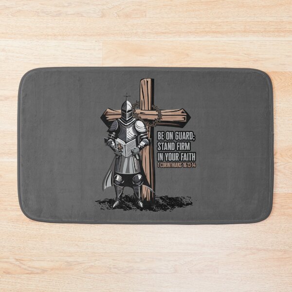 Item preview, Be On Guard Medieval Knight Christ Cross designed and sold by WBGraphix.