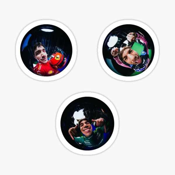 Item preview, Formula One Fisheye Peek-a-Boo - Charles Leclerc, Pierre Gasly, Lance Stroll designed and sold by collegelady.