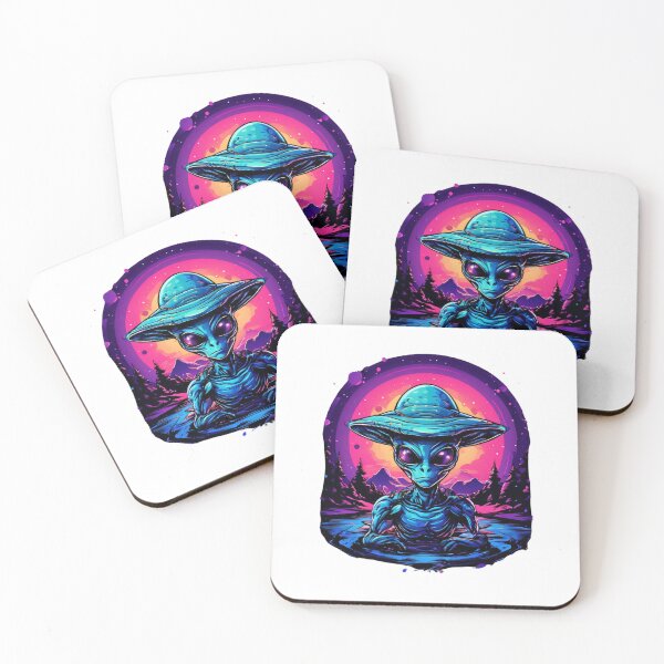 Item preview, alien roswell galaxy gallery wall art UFO modern abstract matte vertical wall art decor abstract gallery art designed and sold by Charlygood.