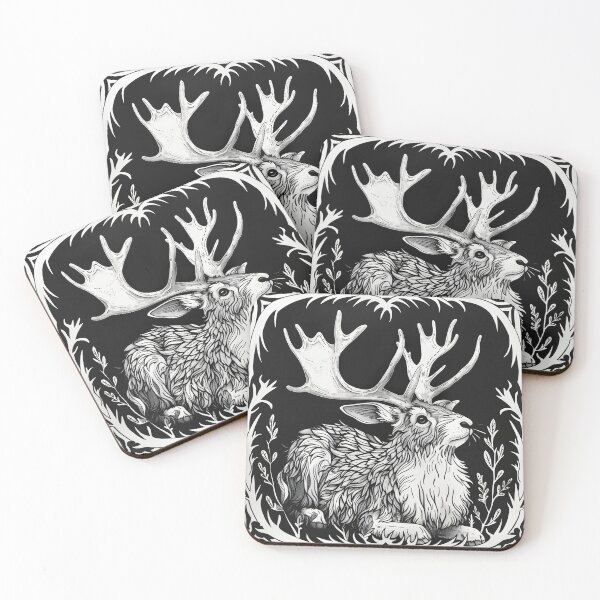 Item preview, Jackalope Block Print designed and sold by wyntera.