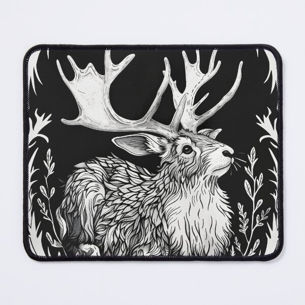 Item preview, Jackalope Block Print designed and sold by wyntera.