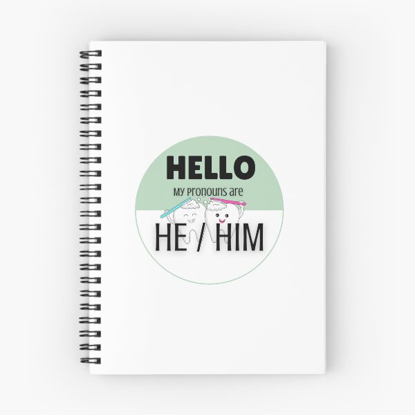 Item preview, Pronoun Badge for Dental Care Professionals | HE/HIM Green designed and sold by TheFamilyVan.