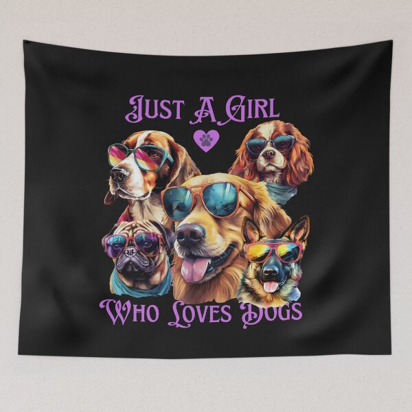 Item preview, Just A Girl Who Loves Dogs designed and sold by AlienOccupation.