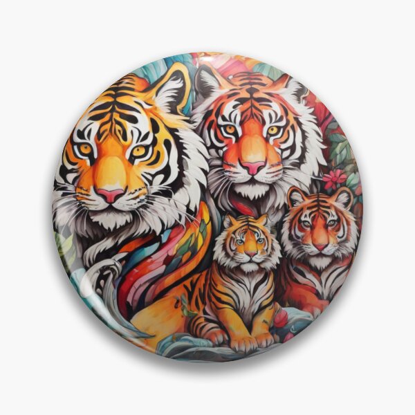 Artikelvorschau, Tiger-Kritzelkunst entworfen und verkauft von shokA Design.