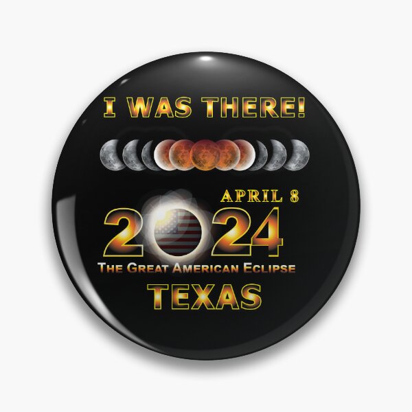 Item preview, Total Eclipse - 2024 - I was There w Yellow Outline - Texas designed and sold by Military Insignia Products.