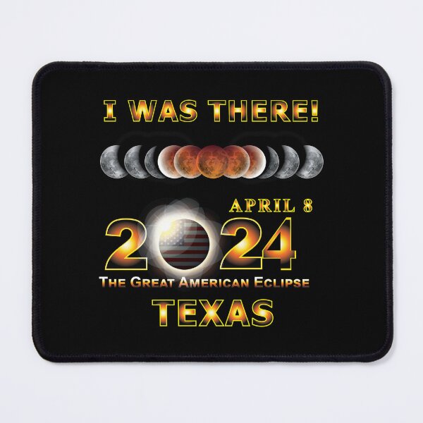 Item preview, Total Eclipse - 2024 - I was There w Yellow Outline - Texas designed and sold by Military Insignia Products.