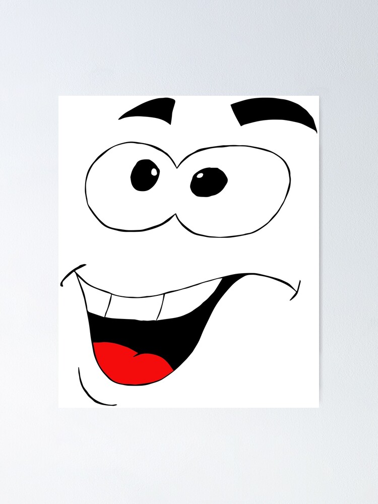 cara sonriente clipart blanco y negro