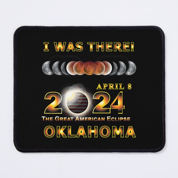 Item preview, Total Eclipse - 2024 - I was There w Yellow Outline - OKLAHOMA designed and sold by Military Insignia Products.