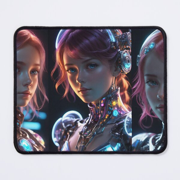 Item preview, Three Portraits of a Female Cyborg designed and sold by masabo.