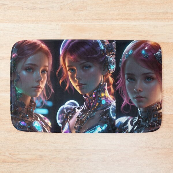 Item preview, Three Portraits of a Female Cyborg designed and sold by masabo.