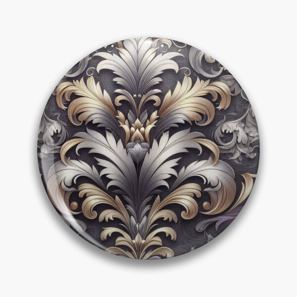 Item preview, Matte Purple With Gold & Silver Damask designed and sold by DesignsByPrnces.