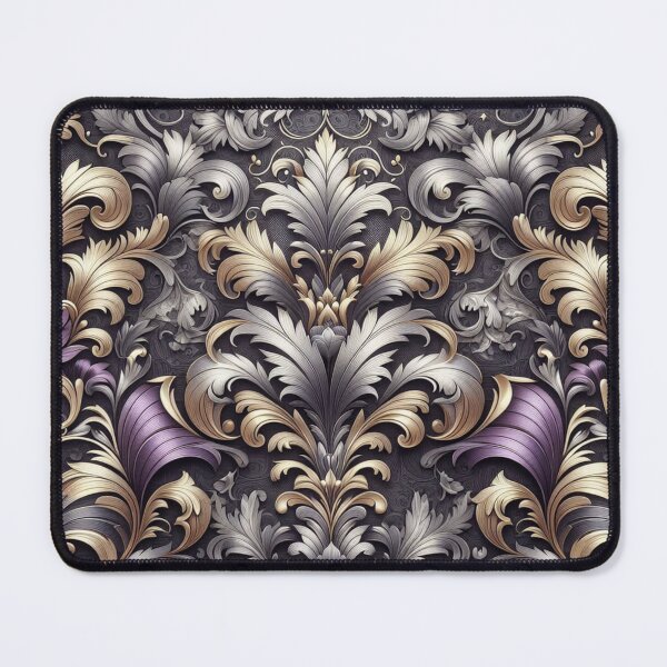 Item preview, Matte Purple With Gold & Silver Damask designed and sold by DesignsByPrnces.