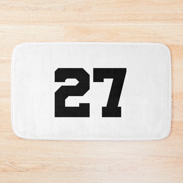 Item preview, 27, twenty-seven, black, University designed and sold by Numbers-Art.