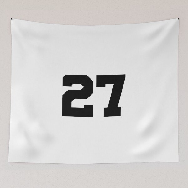 Item preview, 27, twenty-seven, black, University designed and sold by Numbers-Art.