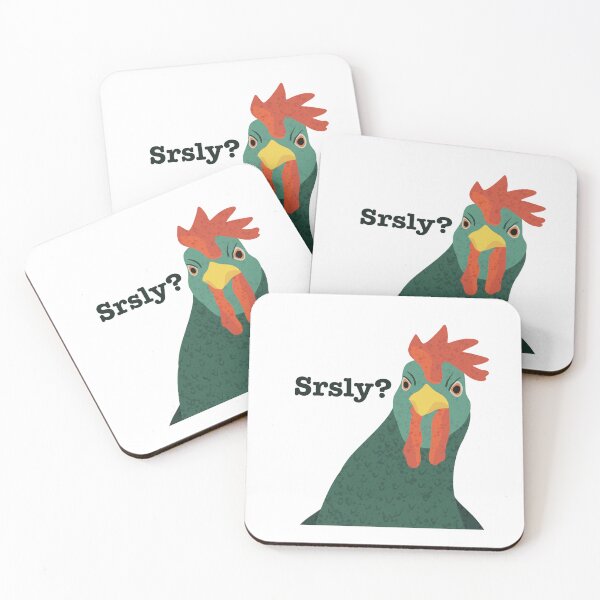Item preview, Srsly? Angry chicken designed and sold by omgchickens.