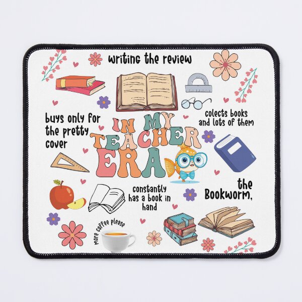 Item preview, In my teacher era, types of readers, Retro books, book lovers, bookish, Trendy Bookworm Bookaholic Book Lover  designed and sold by Natural-glow.