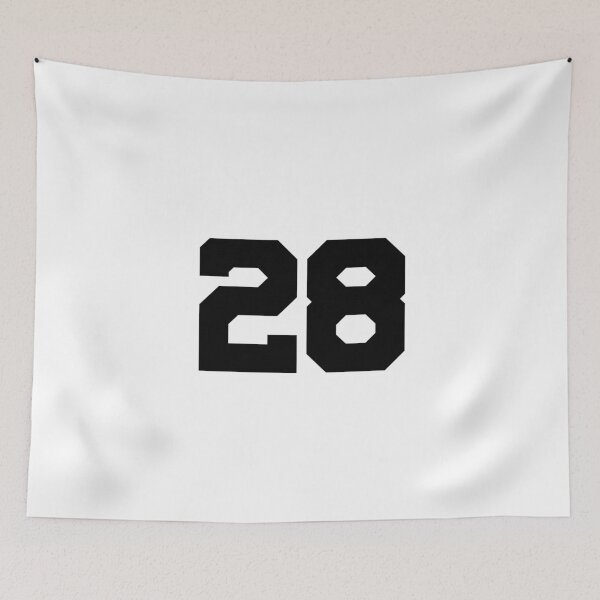 Item preview, 28, twenty-eight, black, University designed and sold by Numbers-Art.