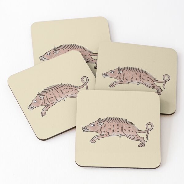 Item preview, Medieval Marginalia Boar designed and sold by MargiKnights.