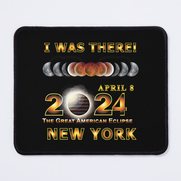 Item preview, Total Eclipse - 2024 - I was There w Yellow Outline - NEW YORK designed and sold by Military Insignia Products.