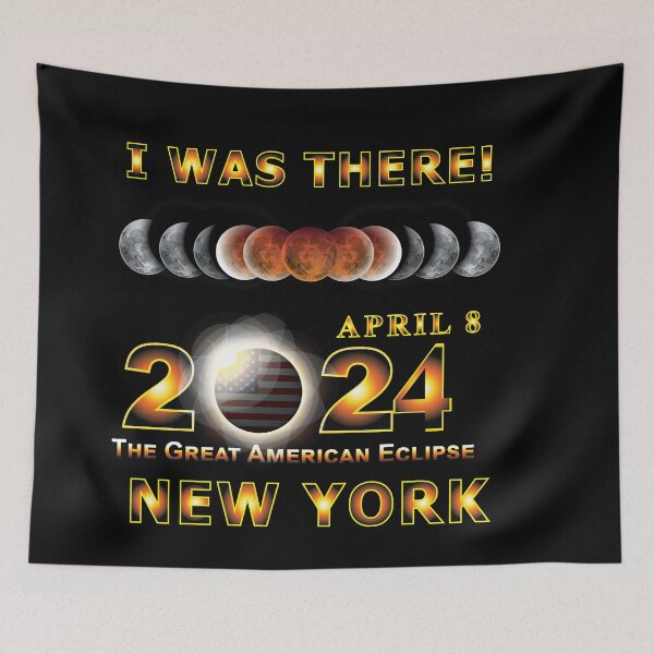 Item preview, Total Eclipse - 2024 - I was There w Yellow Outline - NEW YORK designed and sold by Military Insignia Products.
