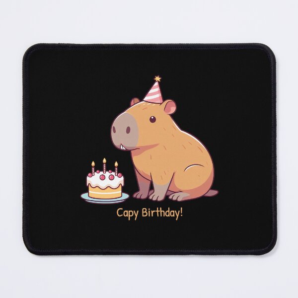 Item preview, Cappy Capy Birthday Capybara Kawaii designed and sold by These_Prints.