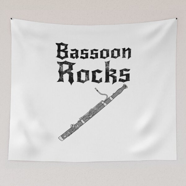 Item preview, Bassoon Rocks, Bassoonist Woodwind Player Heavy Rock Musician designed and sold by doodlerob.