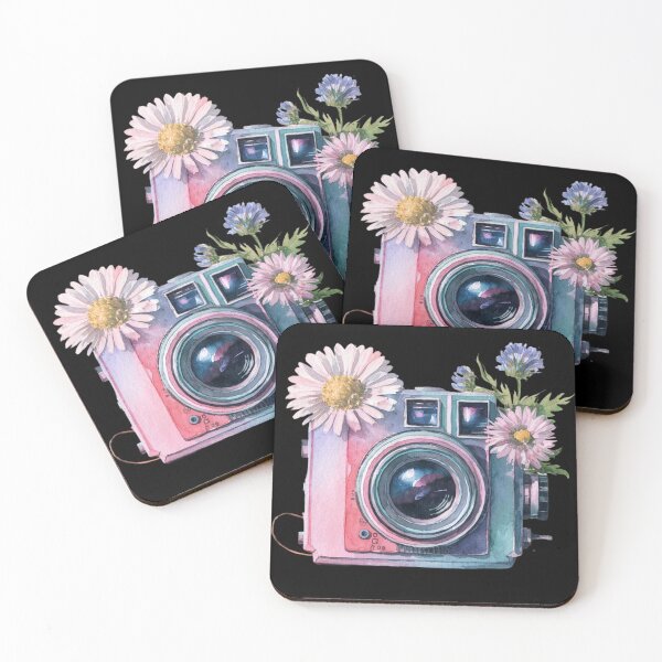 Item preview, Cute Watercolor vintage camera designed and sold by SztuKarola.