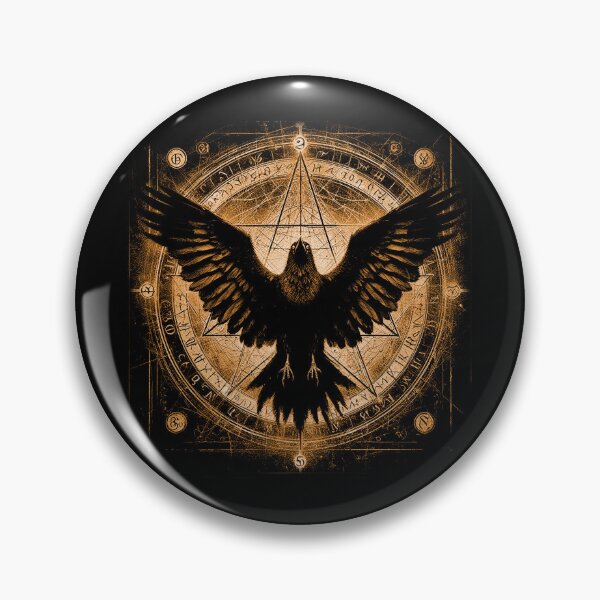 Item preview, Lords of Darkness, Raven, Pentagram, Eclipse designed and sold by CrisMor-Art.