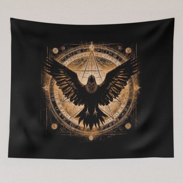 Item preview, Lords of Darkness, Raven, Pentagram, Eclipse designed and sold by CrisMor-Art.