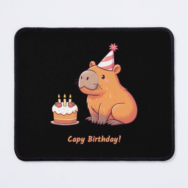 Item preview, Cappy Capy Birthday Capybara Kawaii designed and sold by These_Prints.