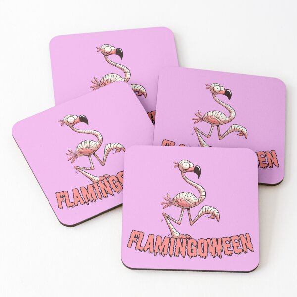 Item preview, Flamingoween Funny Flamingo Mummy Cartoon designed and sold by André Botes.