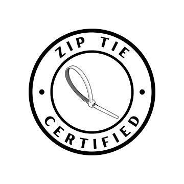 Artwork thumbnail, Zip Tie Certified by Niagara Stickers