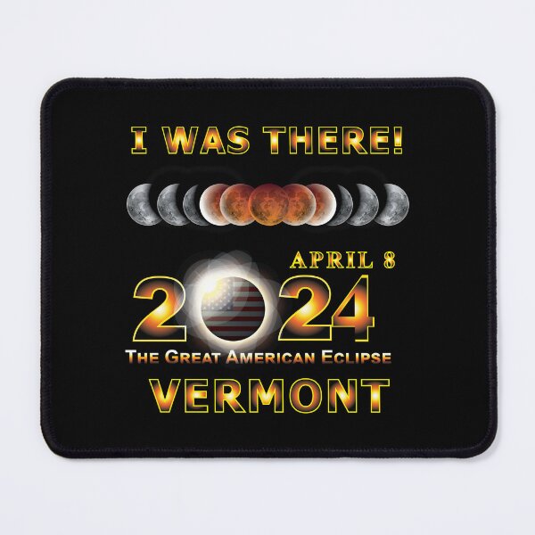 Item preview, Total Eclipse - 2024 - I was There w Yellow Outline - VERMONT designed and sold by Military Insignia Products.