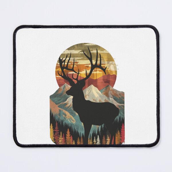 Item preview, Deer Mountains Landscape designed and sold by NicolasGlowArt.