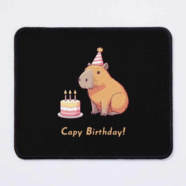 Item preview, Cappy Capy Birthday Capybara Kawaii designed and sold by These_Prints.