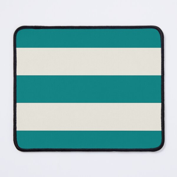 Item preview, Large TEAL GREEN and CREAM HORIZONTAL STRIPES designed and sold by RachelMacht.