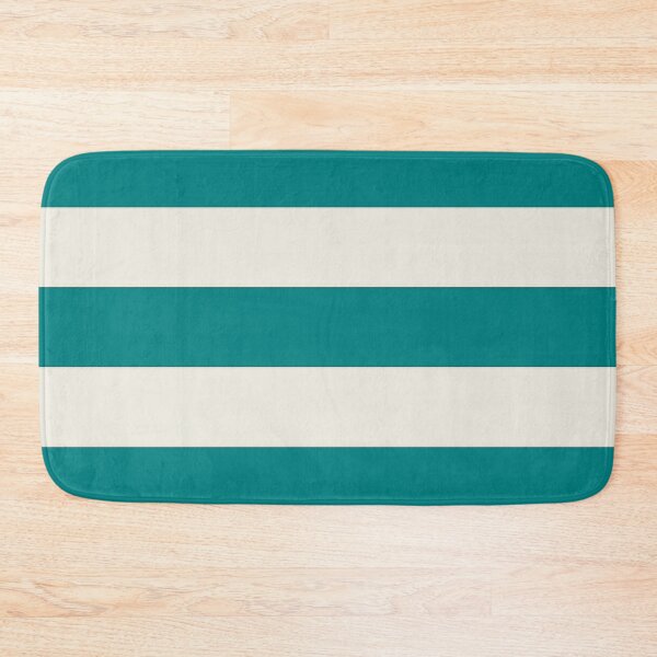 Item preview, Large TEAL GREEN and CREAM HORIZONTAL STRIPES designed and sold by RachelMacht.