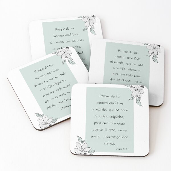 Item preview, Bible Verse John 3:16 In Spanish  designed and sold by bible-prints.