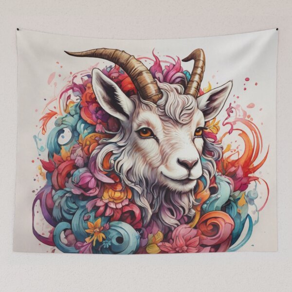 Item preview, Goat doodle art designed and sold by shokA Design.