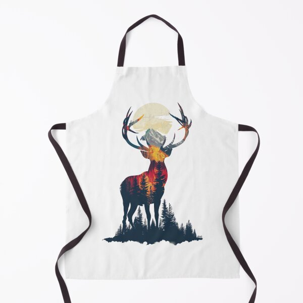 Item preview, Deer In Mountains designed and sold by NicolasGlowArt.