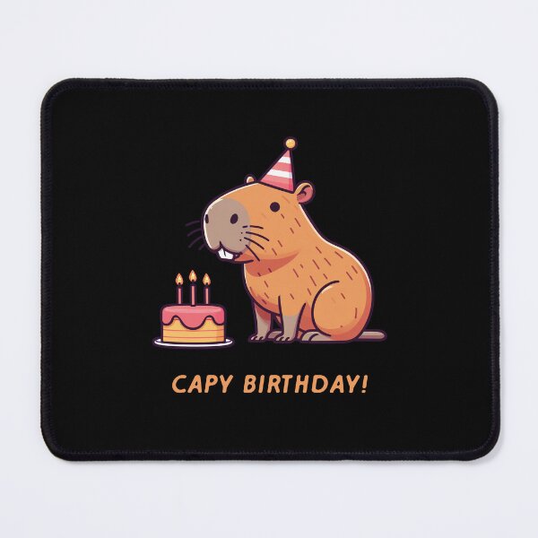 Item preview, Cappy Capy Birthday Capybara Kawaii designed and sold by These_Prints.