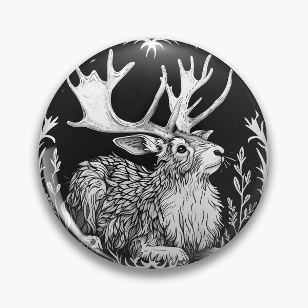 Item preview, Jackalope Block Print designed and sold by wyntera.