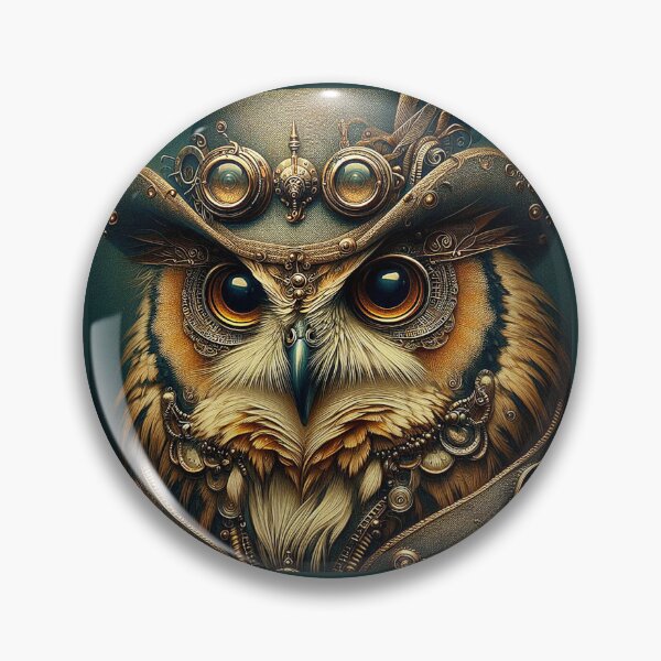 Item preview, PORTRAIT OF A WISE STEAMPUNK OWL  designed and sold by CinemaObscura.