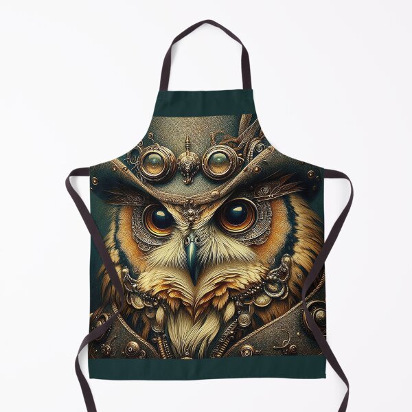Item preview, PORTRAIT OF A WISE STEAMPUNK OWL designed and sold by CinemaObscura.