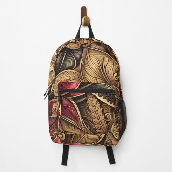 Item preview, Golden Flourish with Crimson Blooms designed and sold by aminz4.