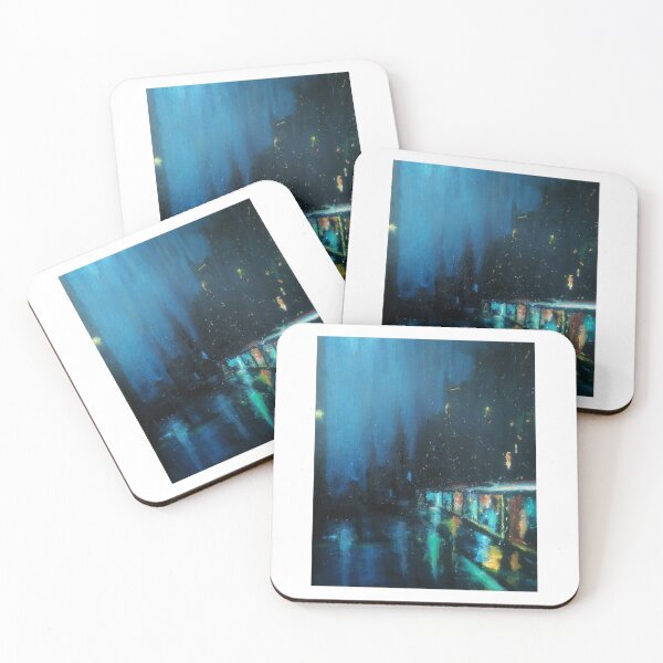 Item preview, Abstract night city  designed and sold by SashaBrisac.